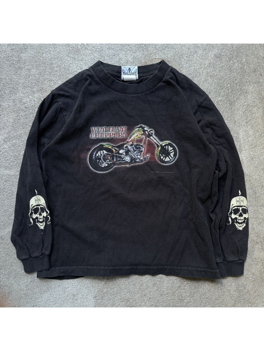 2003 Vintage West Coast Choppers Skull Long Sleeve KIDS